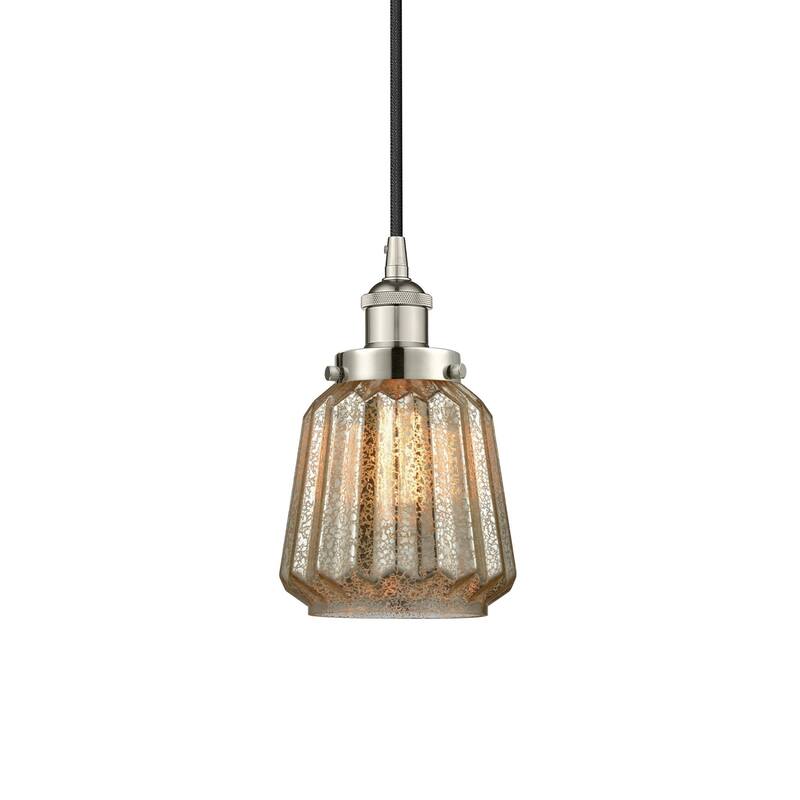 Innovations Lighting 616-1PH-12-7 Chatham Pendant Chatham 7" Wide Mini - Polished Nickel / Mercury