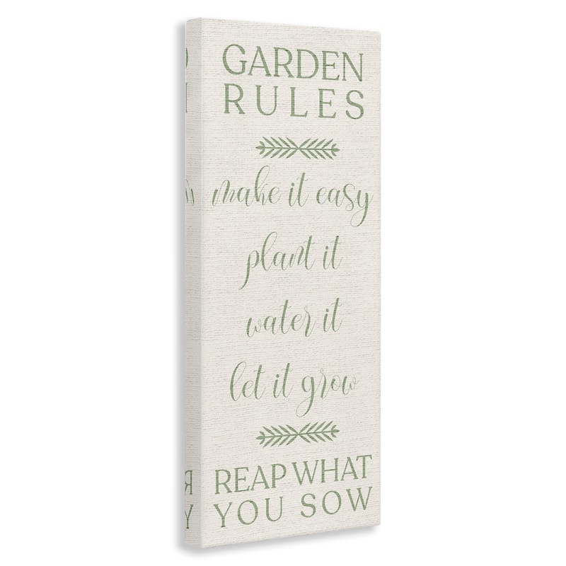 Stupell Country Garden Rules Canvas Wall Art Design By Lil' Rue