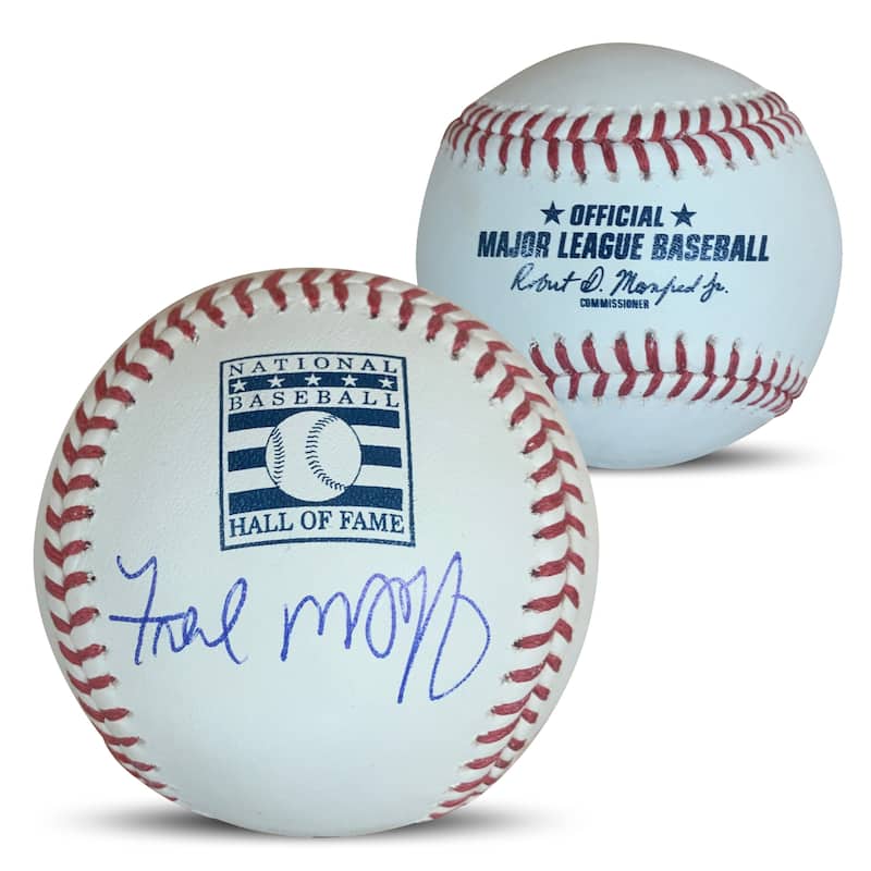 Fred McGriff Autographed Hall of Fame HOF Logo Signed Baseball TRISTAR COA With UV Display Case - 8'6" x 11'6"