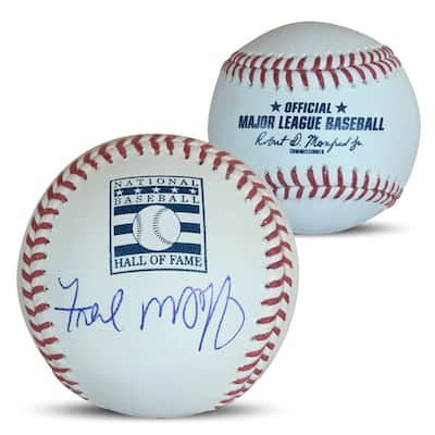 Fred McGriff Autographed Hall of Fame HOF Logo Signed Baseball TRISTAR COA With UV Display Case - 8'6" x 11'6"