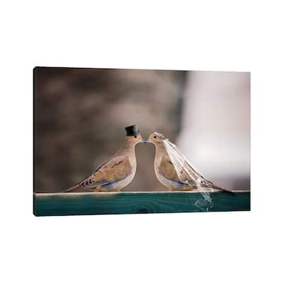 iCanvas "Mourning Dove Wedding" by Karen Burke Canvas Print