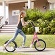 preview thumbnail 2 of 3, Adjustable Kick Scooter with Inflatable Tires, Dual Brakes, Basket, and Kickstand - Perfect for Kids and Teens
