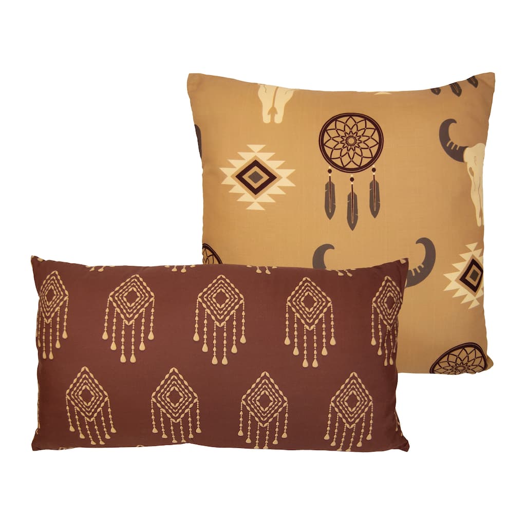 Donna Sharp Western Tapestry 2PC Polyester Decor Pillow Set