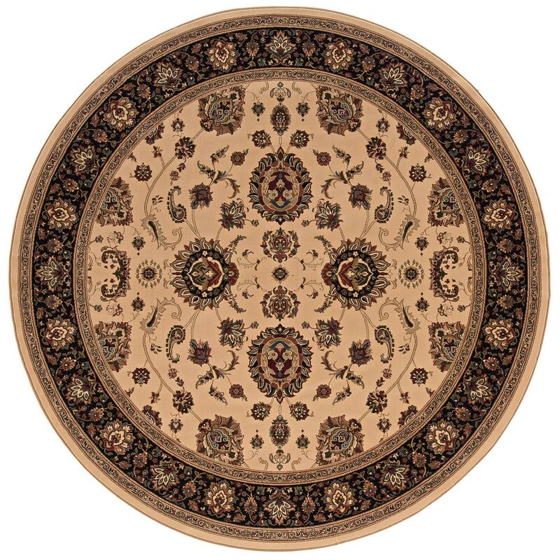 HomeRoots Oriental Traditional Square Area Rug