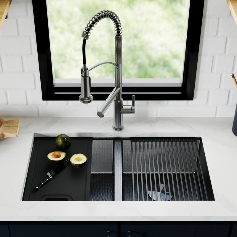 Karran USA HSU3219DB Matrix 32" Undermount Double Basin Stainless