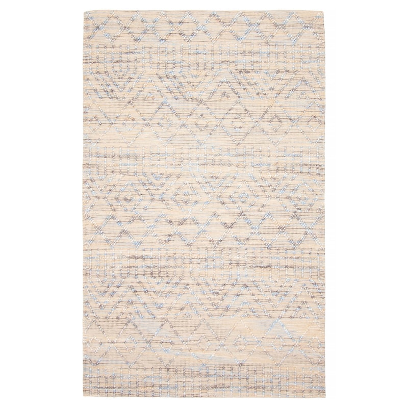ECARPETGALLERY Braid weave Sienna Cream Wool Rug - 5'0 x 7'11 - Cream - 5'0 x 7'11