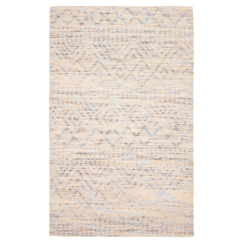 ECARPETGALLERY Braid weave Sienna Cream Wool Rug - 5'0 x 7'11