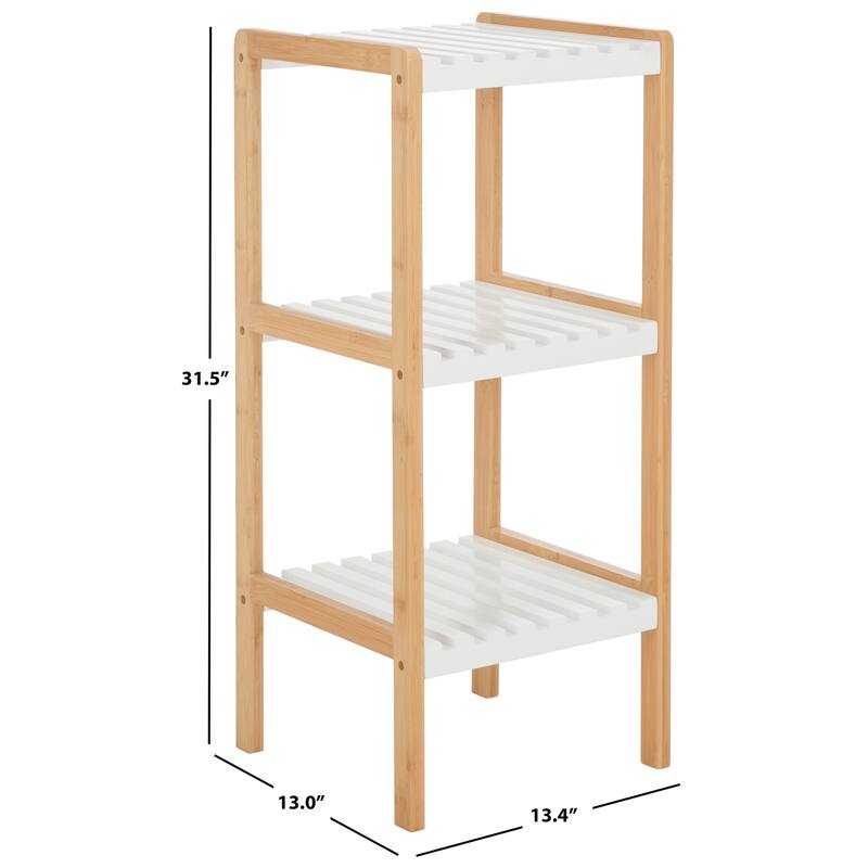 SAFAVIEH Sadhna 3 Tier Shelf - 13" W x 13" D x 32" H - 13Wx13Dx32H