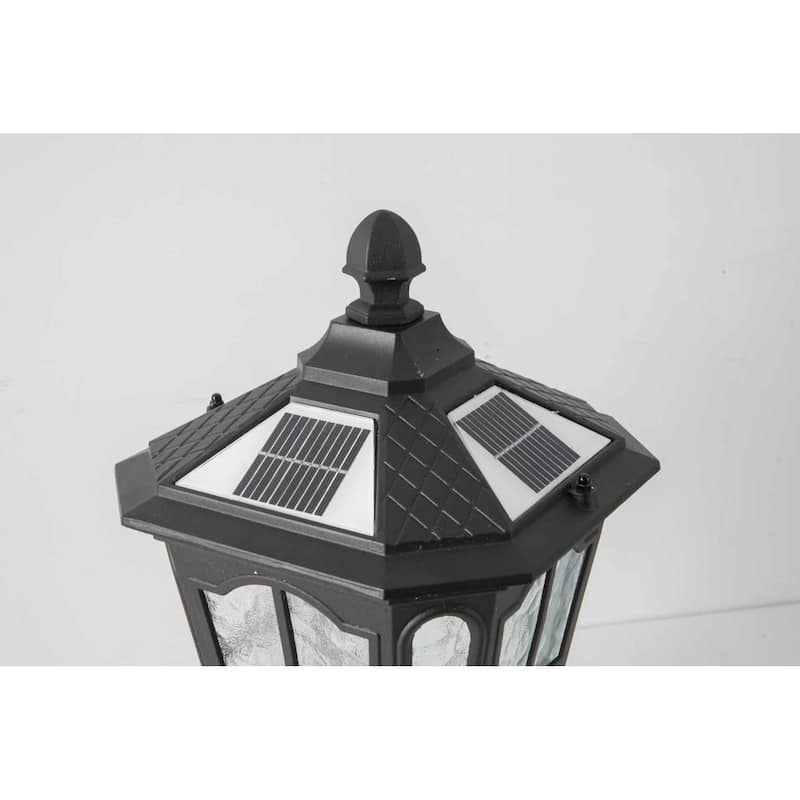 Garden Post Light Black Aluminum Outdoor Column Light, Retro Pillar Lantern European Table Lamp Post Light Post Light.
