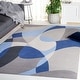 preview thumbnail 4 of 39, SAFAVIEH Odyssey Zulfiye Mid-Century Modern Rug 8' x 10' - Grey/Blue Navy - Rectangle