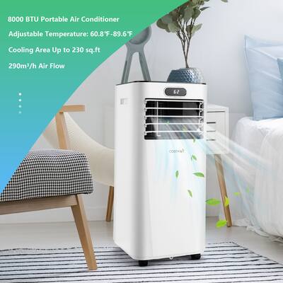3 in 1 Air Cooler 8000BTU Portable Air Conditioner w/Remote Control