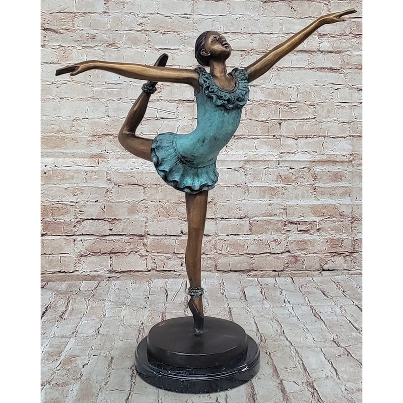 Signed Collett Collector Edition Prima Ballerina Bronze Sculpture Figurine Art