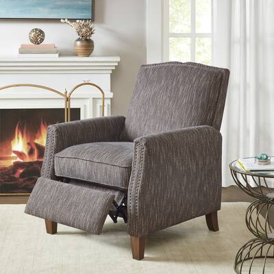 Madison Park Blacow Brown Push Back Recliner