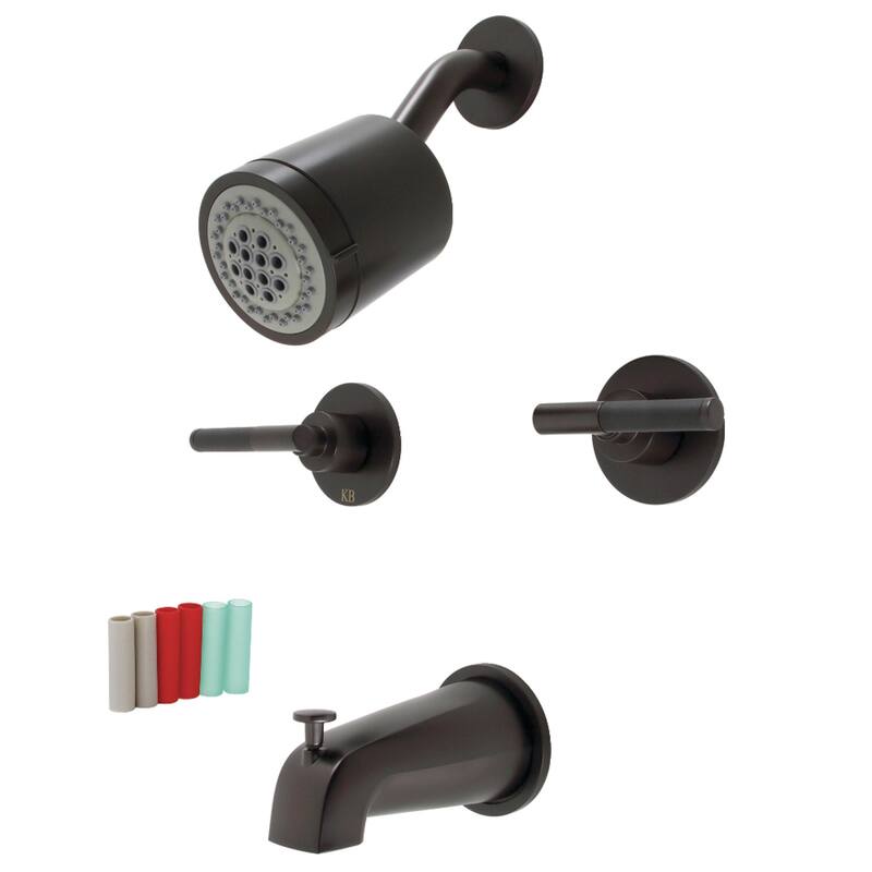 Kingston Brass Kaiser Two-Handle Tub and Shower Faucet - Oil Rubbed Bronze
