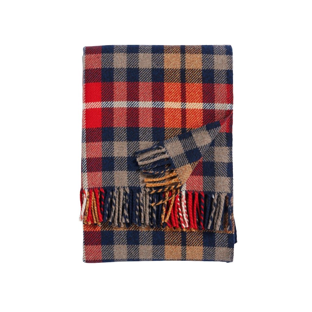 Pendleton Hickory Navy Rust Fireside Throw