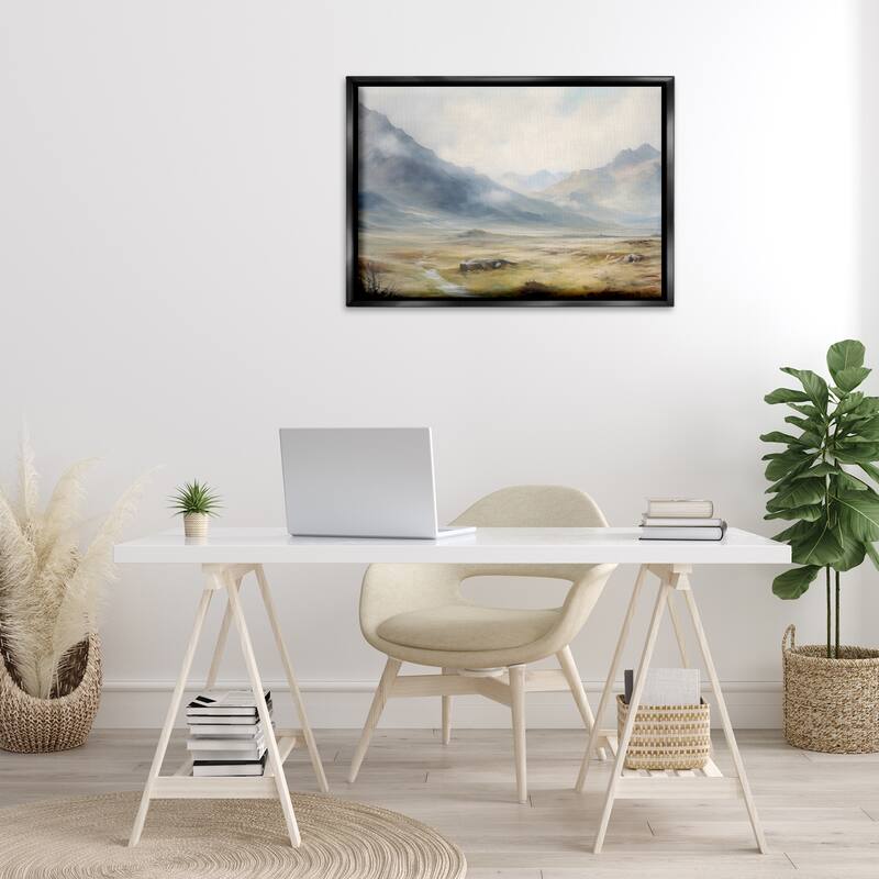 Stupell Faded Mountain Secrets Framed Floater Canvas Wall Art Design By Franklyn Gregory