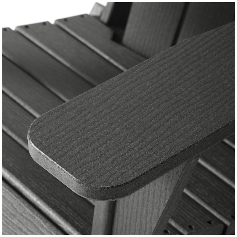 Polytrends Alvaro Outdoor Adirondack Chair with Cup Holder