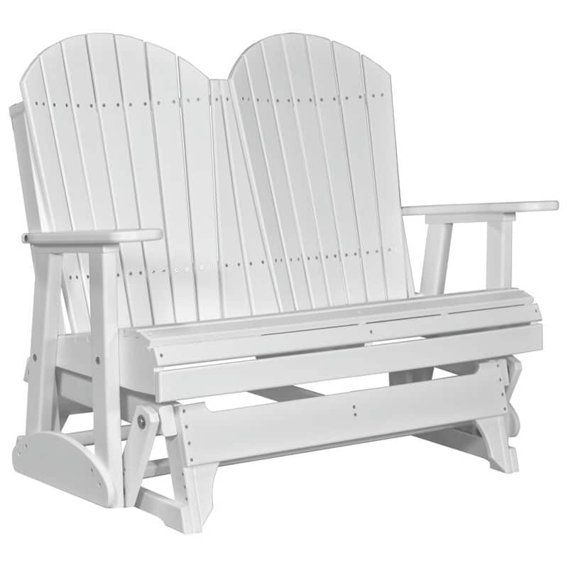 Poly Lumber Adirondack Glider - 4' - White