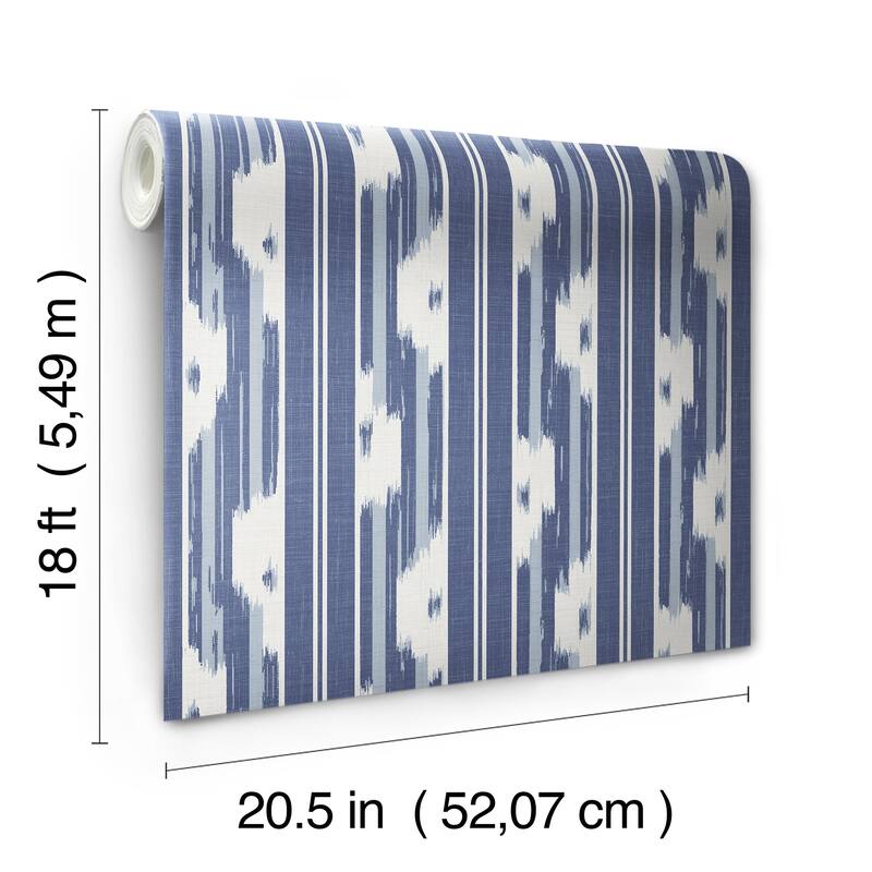 NuWallpaper Waverly Ojai Blue Peel and Stick Wallpaper - N/A