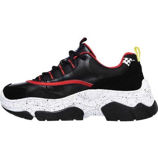 skechers black and red