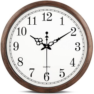 Texas A&M Aggies Wall Clock - 11.5" Carbon Fiber Print, Silent Quartz Movement, Officially Licensed