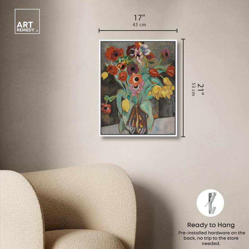 Valtat Anemones Tulipes Canvas by Art Remedy