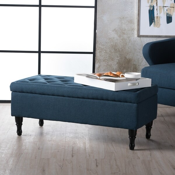 Suede ottoman storage discount
