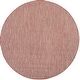 preview thumbnail 73 of 191, SAFAVIEH Courtyard Carolann Indoor/ Outdoor Waterproof Patio Backyard Rug 5'3" Round - Red/Beige