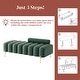 preview thumbnail 9 of 8, Ouyessir 52.2" Modern Channel Tufted Window Bench with Adjustable Back