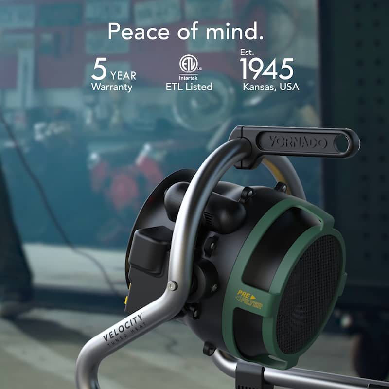 Vornado Velocity HD Garage Space Heater with Advanced Safety Features