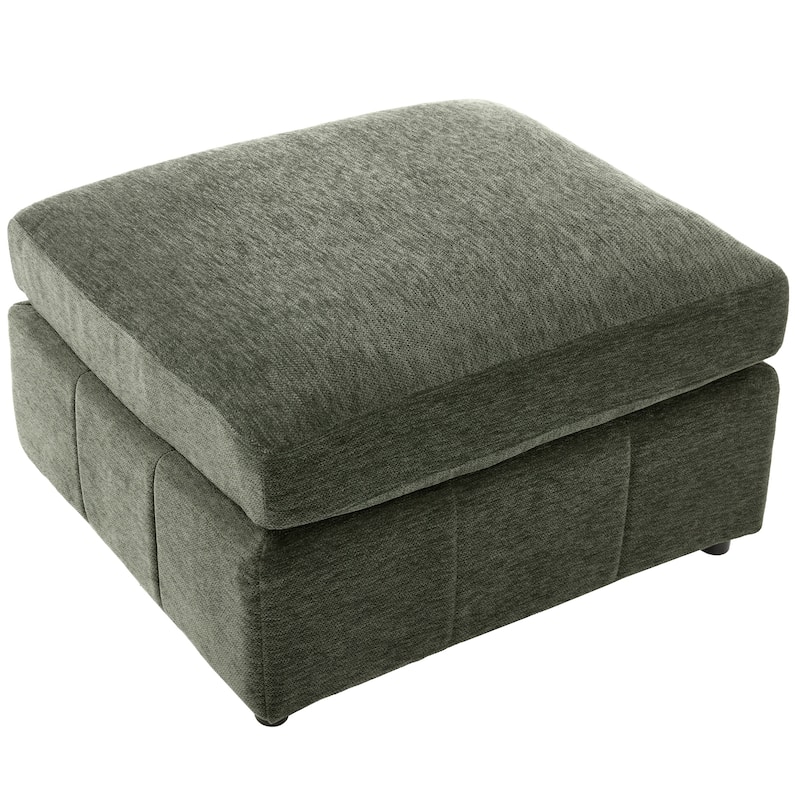 Roomfitters Modular U-Shaped Sectional Sofa Bed with Ottoman, USB Ports and Phone Holder for Living Room