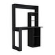preview thumbnail 11 of 11, Small Space Desk with Hutch and Ample Storage Shelves, 38.8" Wide