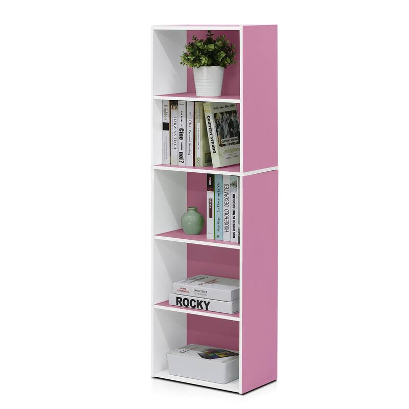Porch & Den Hollygrove Reversible Color 5-tier Open Shelf Bookcase