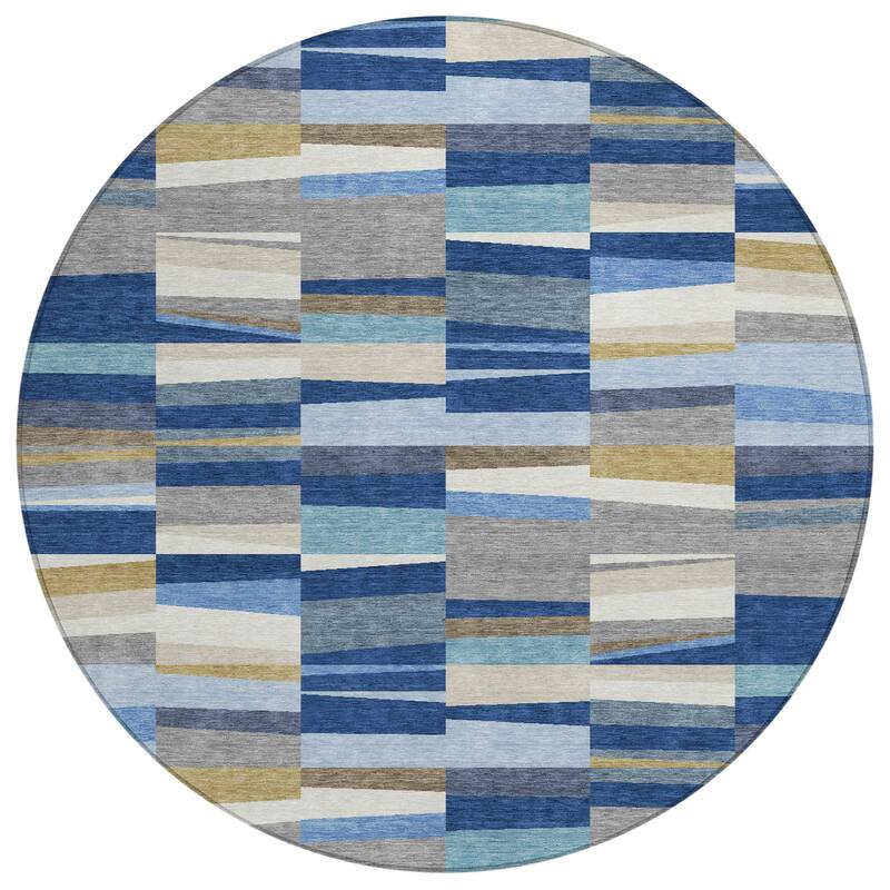 Machine Washable Indoor/ Outdoor Modern Antonito Chantille Rug