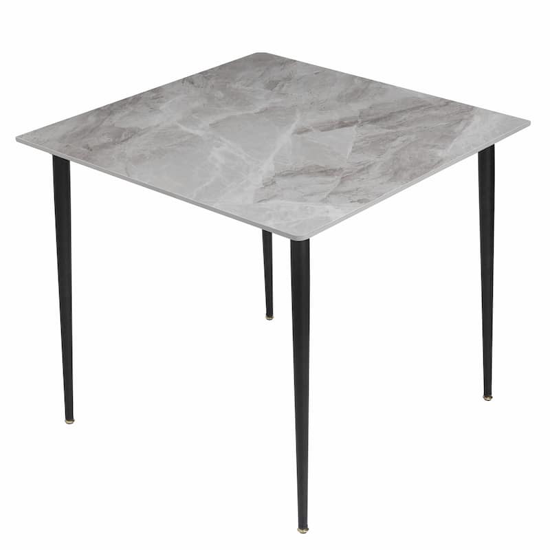 31.5" Square Artificial Marble Top Kitchen Dining Table - Italian Grey