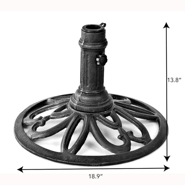 22 wrought iron patio umbrella stands Giantex 43 lbs Market Base, 21.5" Heavy Duty Outdoor Stand Complete any patio set with this decorative umbrella base by Jordan Manufacturing Costway, Umbrella Base Stand, 22''