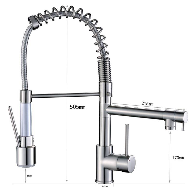 Pull-Down Spray Kitchen Faucet