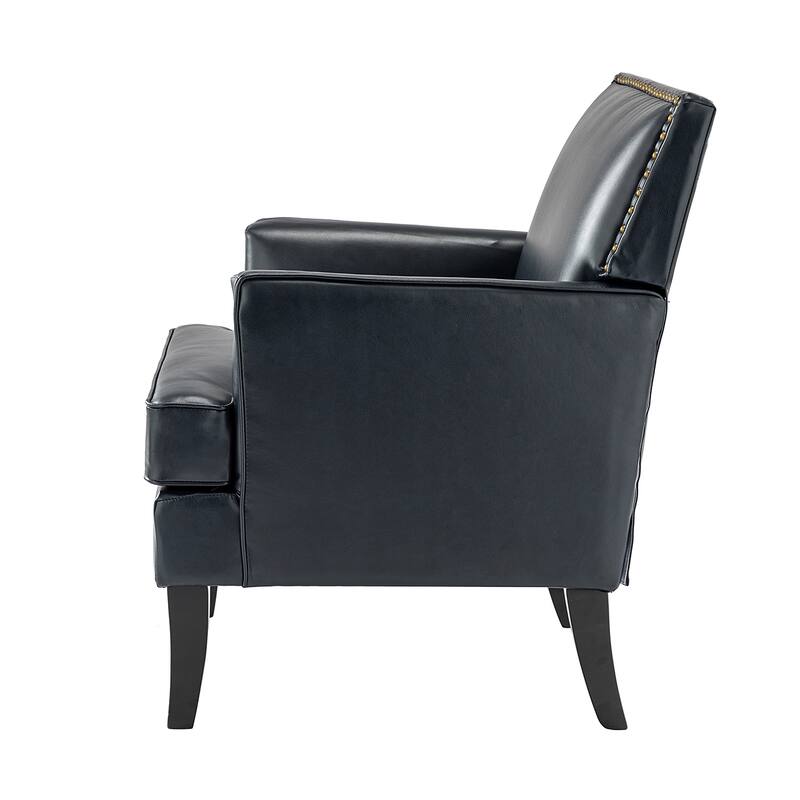 Nileus Modern Classic Polyester Accent Chair with Solid Wooden Legs Set of 2 by HULALA HOME