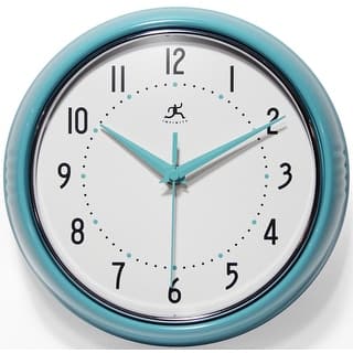 Infinity Instruments Round Retro Kitchen Wall Clock by Infinity Instruments