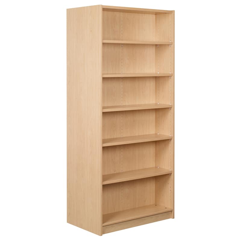 Double Face Starter Shelving Unit - 84" High, 12 Shelves, Adjustable Storage for Books & Decor