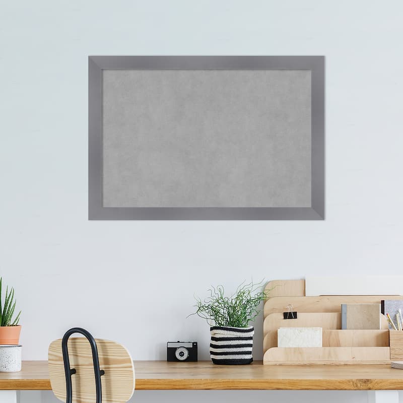 Amanti Art Edwin Grey Framed Magnetic Board
