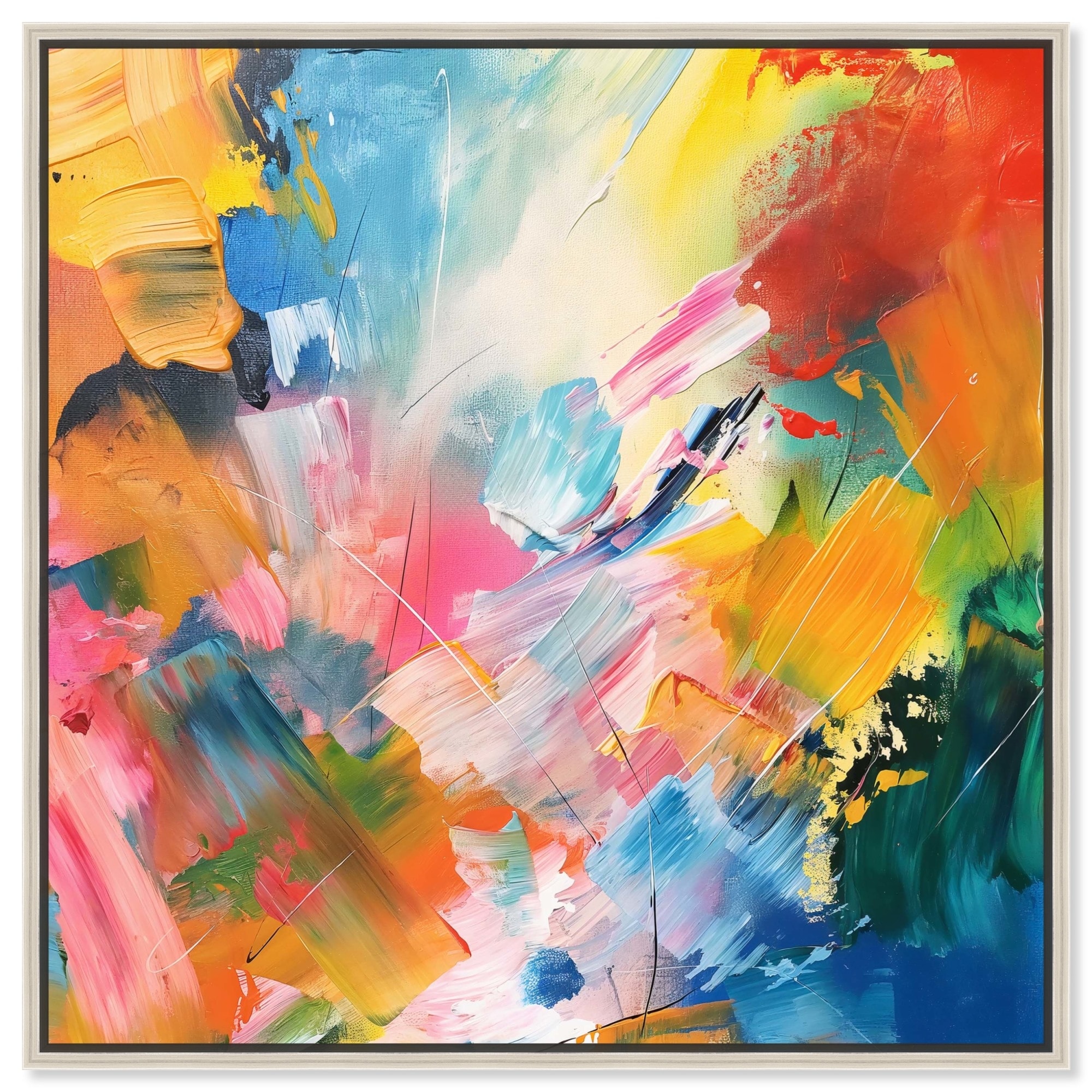 Summer Days Canvas Colorful Wall Art by Art Remedy