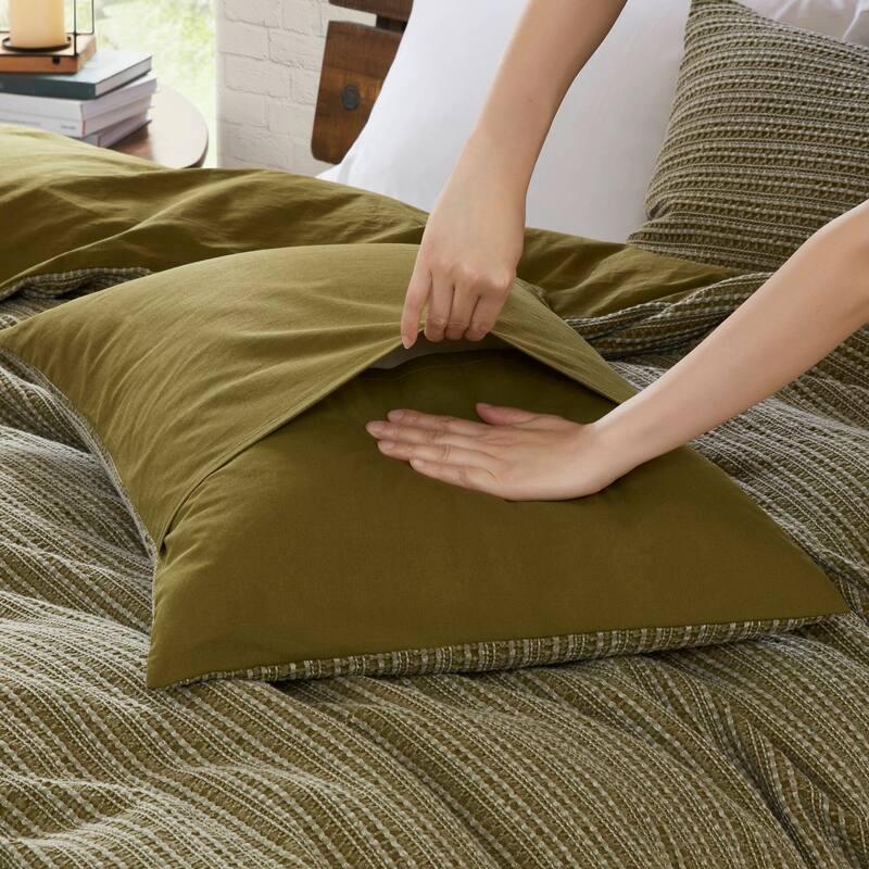 Woolrich Lyon Waffle Washed Comforter Set