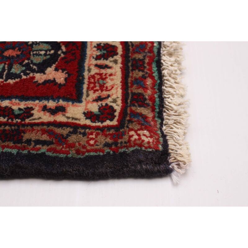 ECARPETGALLERY Hand-knotted Kayseri Vintage Navy Wool Rug - 4'7 x 6'3