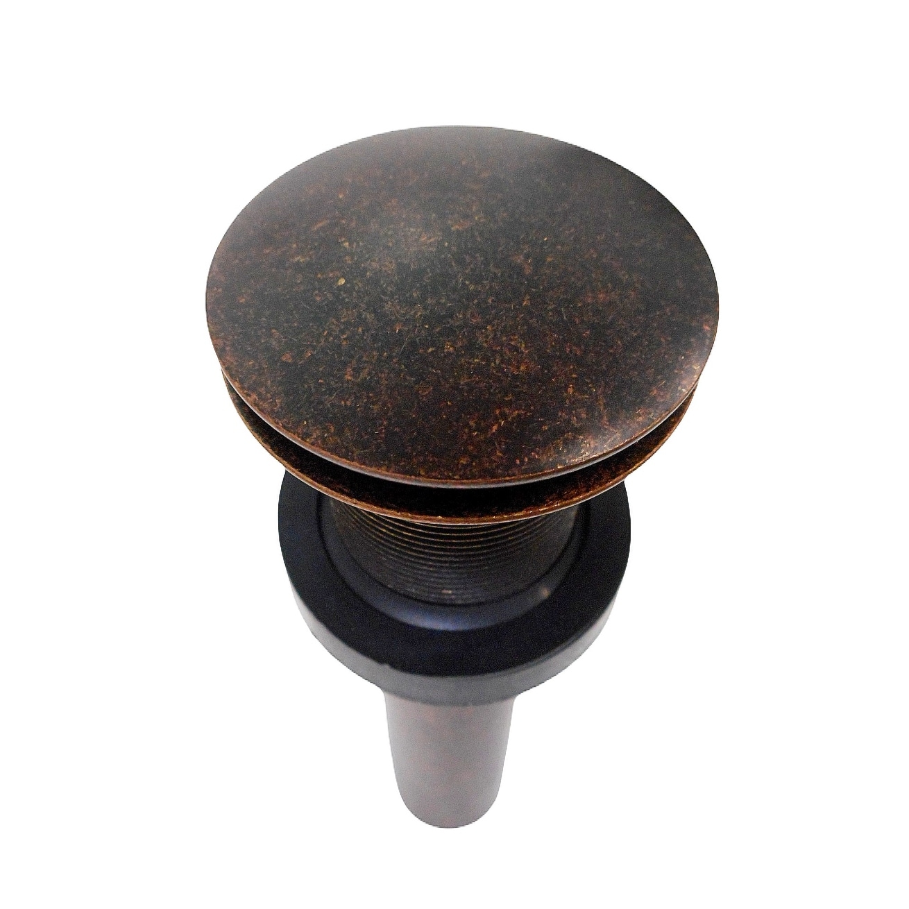 Heavy Duty 1.5-inch Non-Overflow Pop-up Bathroom Sink Drain in Aged Copper - 2.25" X 1.25" X 8"