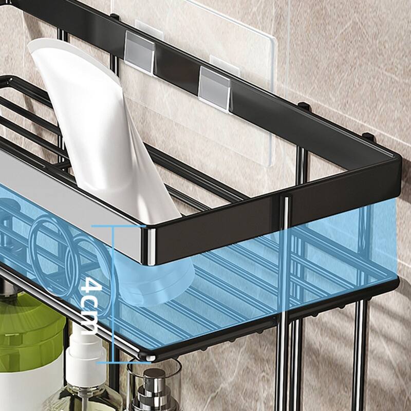 Over The Toilet Storage Shelf, Large Capacity Bathroom Storage Organizer, Punch-Free Metal Home Storage Rack
