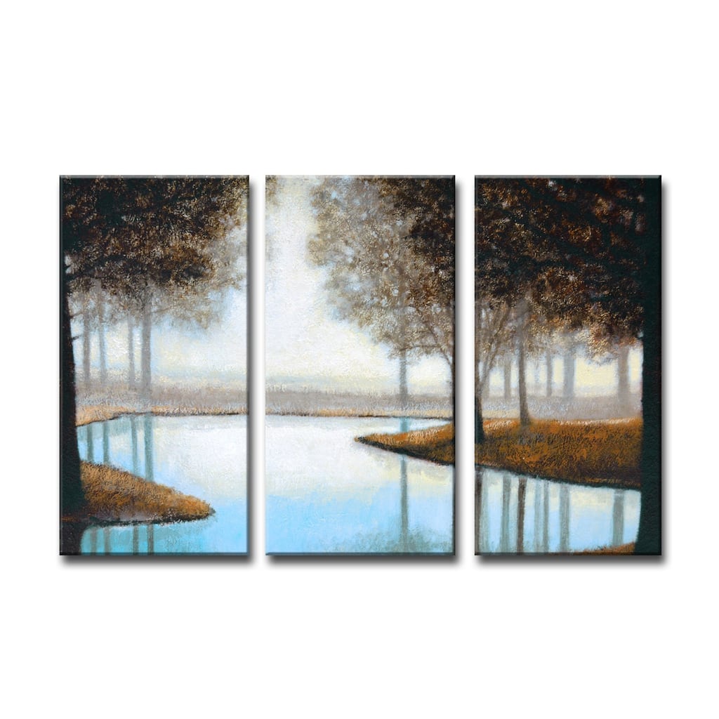 Woodland Retreat' 3 Piece Wrapped Canvas Wall Art Set by Norman Wyatt Jr.