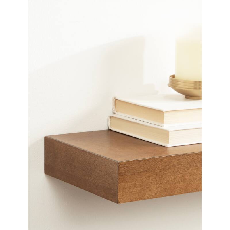 Kate and Laurel Havlock Wood Shelf Set