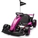 preview thumbnail 7 of 18, 24V Ride On Go Kart for Kids, Ajustable Length Electric Ride Toy Pink