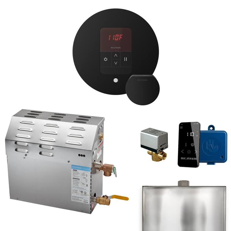 Mr Steam R05C1AAI0000 MS 5 kW (5000 W) Steam Shower Generator Package - Matte Black